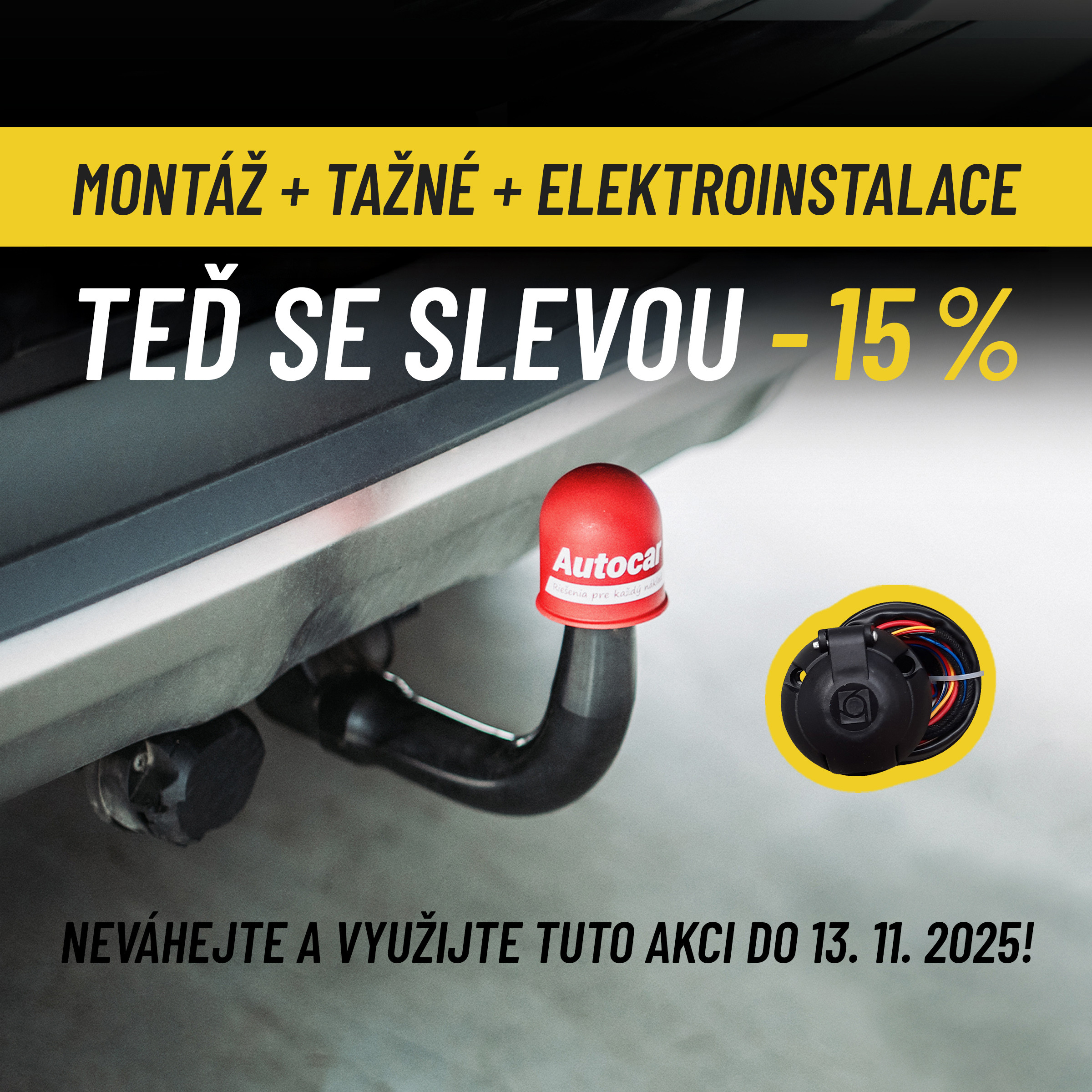 sleva 15% na tažné zařízení